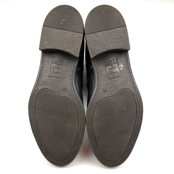 Emanuele Crasto Dark Brown Italian Leather Moto Biker Boots size 8.5 - Picture 7 of 7